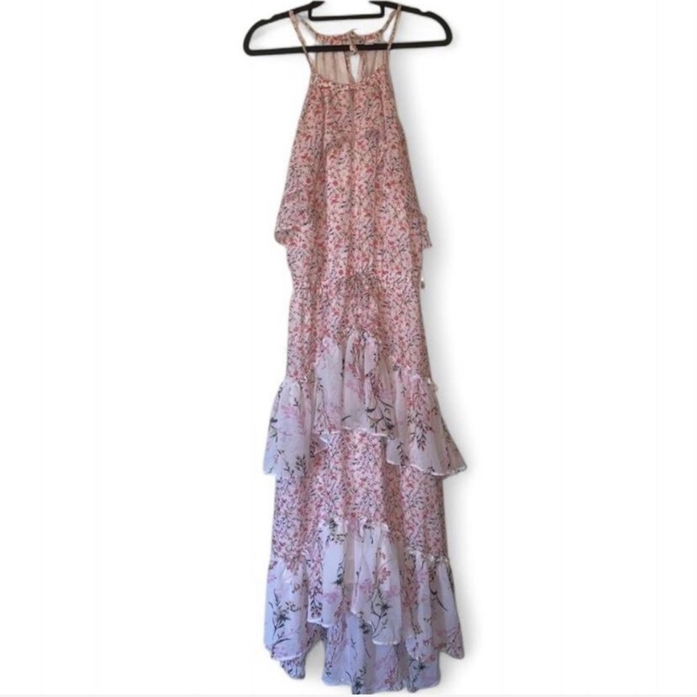 New York & company tiered floral maxi dress